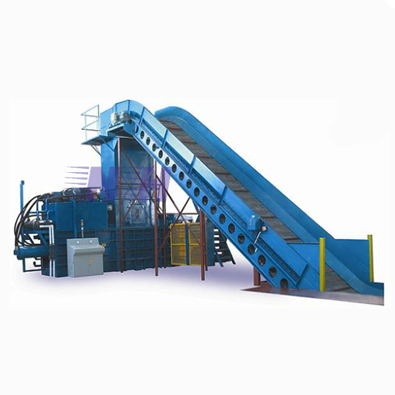 Automatic horizontal hydraulic baler and recycling cardboard baling press machine