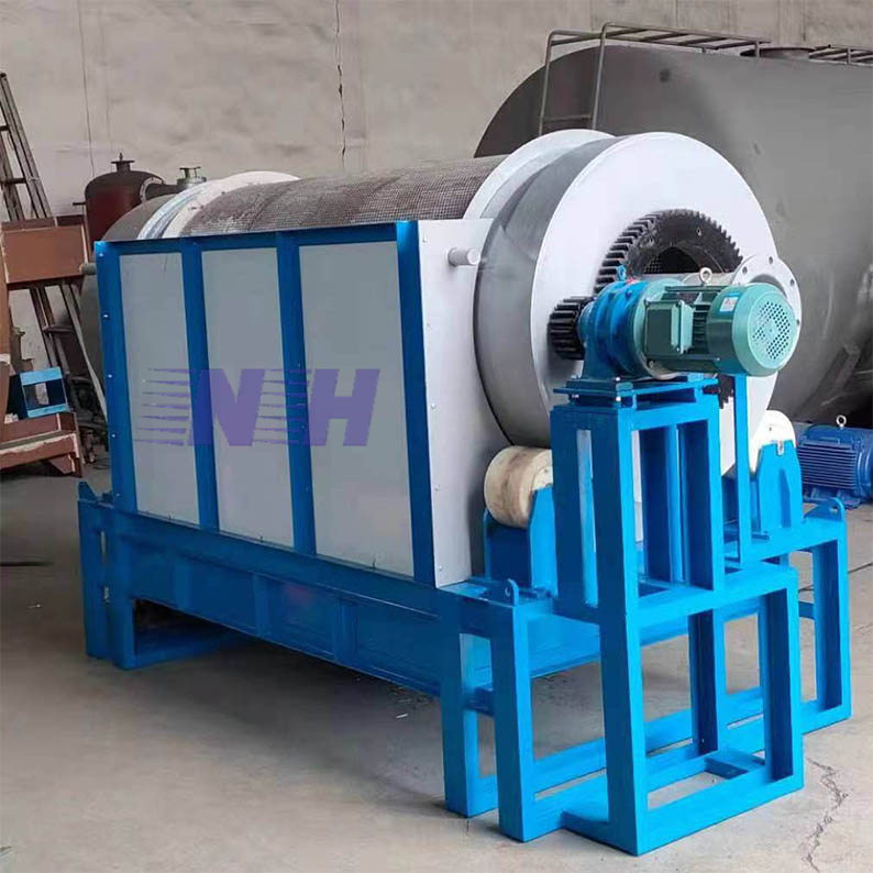 High quality drum screen waste paper pulping screen equipment used to remove heavy and light impurity